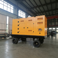 Groupe électrogène silencieux portable à attelage rapide pour une installation et un montage rapides sur site