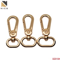 Mousqueton pivotant en métal, fermoir à gâchette en alliage de zinc, accessoires pour laisse de chien et sangle de sac à main, vente en gros