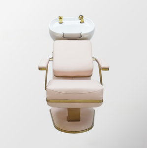 Sillón de Lavado de Cabello Cómodo, Sillón de Lavado de Cabello Semi-Reclinable, Sillón de Lavado de Cabello para Salones de Belleza - Product Image 2