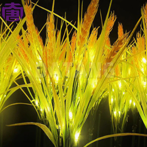 Lámpara Decorativa LED con Forma de Espiga de Trigo Dorada Natural, con Energía Solar, Regulable, para Interiores/Exteriores, IP65, Iluminación Festiva Navideña - Product Image 5