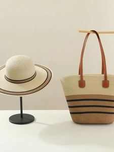 Casual Fashion Large Capacity Beach Vacation Bag Beach <b>Hat</b> Summer Straw <b>Hat</b> - Product Image 5