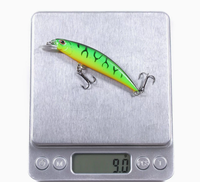 Vente en gros Leurre Minnow coulant 80mm 9g, appât dur artificiel effet laser, Jerkbait pour la pêche au bar, au brochet, à la truite et en eau salée