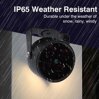 Luz LED Infrarroja Impermeable IP65 de 12V CC, Iluminador de 850nm, 4 LED en Matriz, Iluminación de Seguridad para Exteriores, 40M, para Cámaras CCTV, Metálica