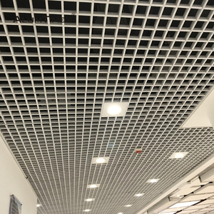 Panneaux de plafond en grille à cellules ouvertes en aluminium - Design moderne, insonorisants et imperméables pour hôtel, extérieur et centre commercial - Product Image 6