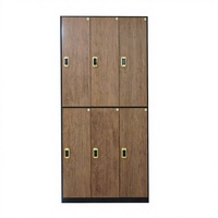 Armoire en acier à 6 portes avec serrure à clé, structure assemblée, imperméable, couleur personnalisable, pour école, gymnase, personnel, supermarché, magasin, casier
