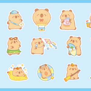 Pegatinas de PVC Impermeables Personalizadas para Año Nuevo con Impresión Resistente a los Rayos UV, Diseño Holográfico, 100 Unidades para Etiquetas Publicitarias - Product Image 6