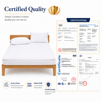 Drap de lit imperméable en tissu éponge avec sangles de fixation pour l'hôtellerie, fourniture d'usine OEM ODM