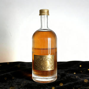 Bouteille en verre ronde <span class=keywords><strong>de</strong></span> luxe exclusive haut <span class=keywords><strong>de</strong></span> gamme personnalisée <span class=keywords><strong>de</strong></span> 500 ml pour vin <span class=keywords><strong>de</strong></span> <span class=keywords><strong>Bordeaux</strong></span>, boissons, spiritueux, estampage à chaud, livraison rapide, avec bouchon - Product Image 1