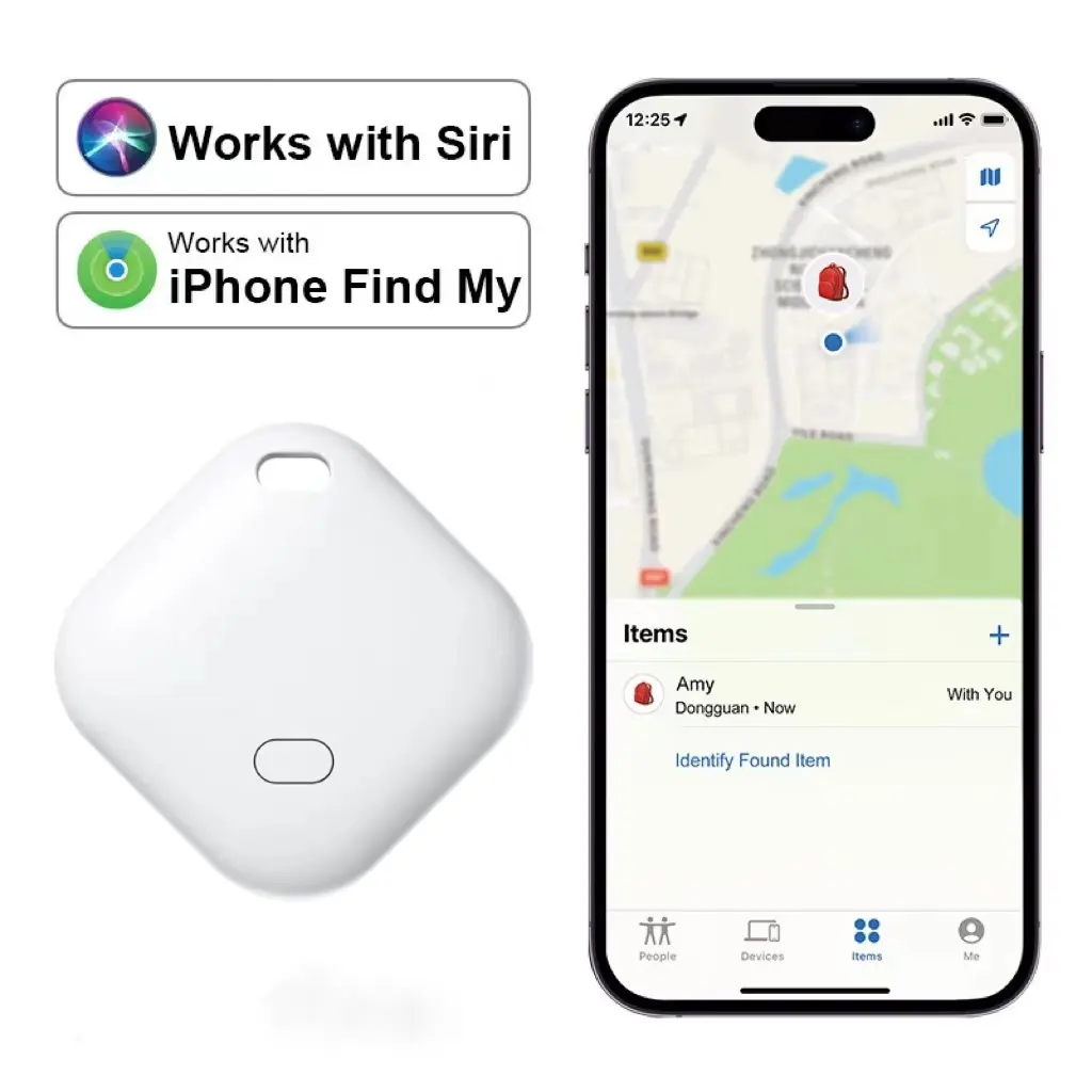 Pelacak mobil GPS Bluetooth Mini, alat pencari pelacak lokasi Motor GPS Bluetooth Tag pelacak kunci Alarm