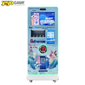Kiosque interactif NINIX à écran tactile intelligent, avec gravure laser de jetons souvenirs, paiement sans espèces et distributeur de pièces de monnaie, conception personnalisée - Product Image 1