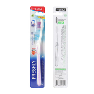 Brosse à dents Freshly, poils souples, manuelle, pour adulte, haute qualité, double fonction - Product Image 2