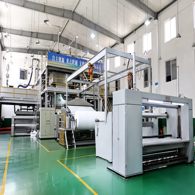 เครื่องผลิตผ้าใยสังเคราะห์อัตโนมัติ HG-1600เครื่องผลิตผ้าไม่ทอคุณภาพสูงใช้งานง่ายจัดส่งรวดเร็ว