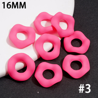 Perles à bords ondulés de 16 mm pour la fabrication de bijoux DIY, accessoires pour stylo à enfiler