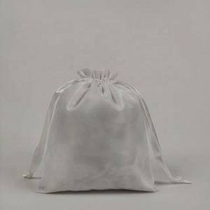 Pochette d'emballage cadeau en mousseline de coton lin écologique en gros sac à cordon en coton biologique personnalisé - Product Image 3