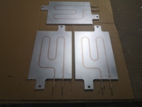 Dissipateur thermique à refroidissement liquide personnalisé plaque froide en aluminium avec tubes de cuivre plaque de refroidissement par eau