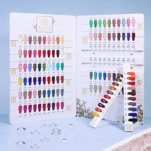 Salón de manicura de la tienda de uñas profesional productos oem odm uv gel esmalte de uñas punta hoja de tarjeta de libro de color de esmalte de uñas gráfico - Product Image 4