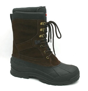 Chaussures de sport antidérapantes à lacets, fabrication à faible MOQ, bottes de <span class=keywords><strong>chasse</strong></span> en cuir véritable pour hommes, bottes d'hiver chaudes pour hommes - Product Image 2