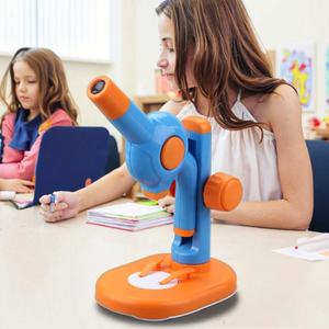 AST-OB玩具15X単眼ステレオ顕微鏡DIYキットオレンジ & ブルーカラー - Product Image 3