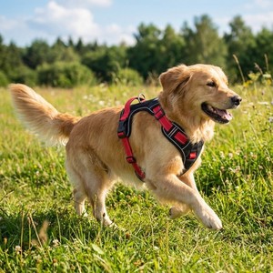 Harnais pour chien de taille moyenne à grande YG-517, rembourré en tissu Oxford PU, pour le soutien de la poitrine et du dos - Product Image 2