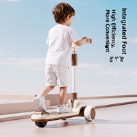 Trottinette à hauteur réglable pour enfants et tout-petits, trottinette à 3 roues pour l'extérieur avec guidon pliable à un bouton