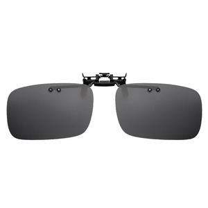 <b>Clip</b>-on Sunglasses For Nearsightedness UV400 Polarized Resin Lens Black <b>Frame</b> Unisex Outdoor Driving Fishing Sun Protection - Product Image 1