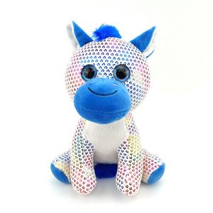 Commercio all'ingrosso 25cm simpatico <span class=keywords><strong>Panda</strong></span> gatto peluche peluche in tessuto dorato Glitter occhi ricamati corpo di cotone e riempimento in cotone PP - Product Image 3