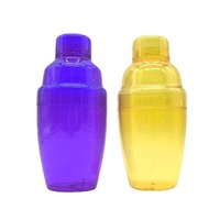 Logo personnalisé Shek Cup 180ML 200ML 350ML 450ML Plastique PS Shaker à main Mini Bar Outil pour Vin Lait Thé Shake Cup