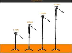 Monopié <span class=keywords><strong>para</strong></span> Cámara de <span class=keywords><strong>Video</strong></span> <span class=keywords><strong>DSLR</strong></span> Weifeng WF-3978M con Cabezal Fluido y Trípode <span class=keywords><strong>para</strong></span> Videografía Profesional - Product Image 2