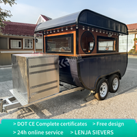 Remorques de bar mobiles, kiosque à chocolat, mini-caravane, congélateur, remorque de restauration rapide pour hot-dogs, camion de restauration rapide pour bubble tea et café