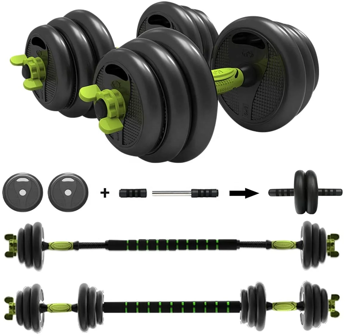 【送料込み】トレーニング ダンベルセット(合計20kg) 楽天市場】【20時~6時間限定！全品対象10%OFFクーポン】【20kg×2