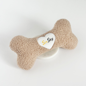 SinSky Interactive Pet Jouets En Peluche Lavable Durable Doux Sécurité Morsure À Mâcher Chien Grinçant Jouets En Forme D'os Chiot Cadeaux Pet Chewers - Product Image 4