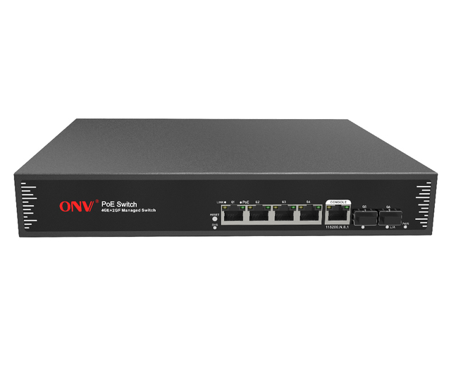 Most popular 4 port POE switch gigabit managed ethernet switch support ERPS POE33006PFM