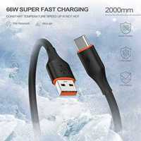 Nouveau câble de charge rapide 3-en-1 Type-C en nylon tressé 66W 2026 avec connecteur métallique en cuivre pur pour données et alimentation