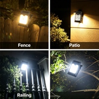 Lampes solaires à clipser pour l'extérieur, étanches, avec capteur intelligent, LED COB, matériau ABS, éclairage portable, commande inductive pour garage, camping
