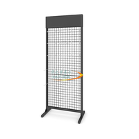 Gridwall Panneau Présentoir Lourd Mobile Plancher debout Grille Panneaux Muraux Au Détail Présentoir Artisanat Spectacle Fil Grille Mur