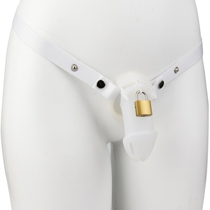 Jaula de Castidad de Silicona Larga FRRK, Jaula para Pene con Bloqueo, Dispositivo de Castidad Masculina, Juguetes Sexuales para Adultos BDSM para Hombres - Product Image 3