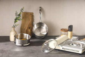 Casserole en acier inoxydable 316 avec couvercle, marmite vapeur et soupière <span class=keywords><strong>de</strong></span> qualité supérieure pour cuisinières à induction et à <span class=keywords><strong>gaz</strong></span>, ustensiles <span class=keywords><strong>de</strong></span> cuisine artisanaux DDP - Product Image 4