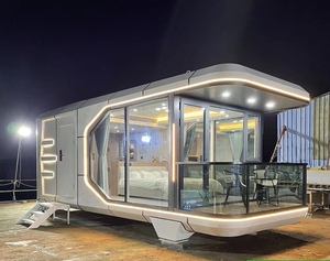 Maison mobile prête à l'emploi, maison préfabriquée en acier, cabine en conteneur, pour usage extérieur, maison mobile inspirée de l'espace - Product Image 3