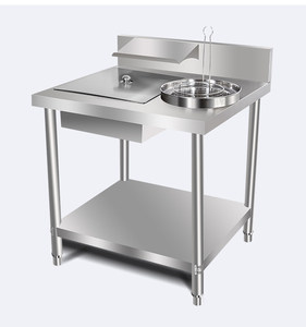 Table de panure manuelle en promotion pour la préparation rapide des aliments et du poulet – Idéale pour l'équipement de restauration rapide - Product Image 1