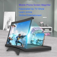 Loupe d'écran de téléphone portable portable 2026 de 12 pouces, type coulissant avec LED, amplificateur d'écran de téléphone, loupe d'écran de téléphone 3D