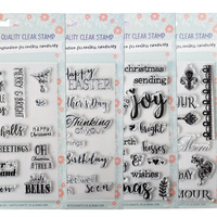 Jolis motifs artisanat sceau bricolage Scrapbooking tampons clairs pour la fabrication de cartes pour la décoration et le Scrapbooking