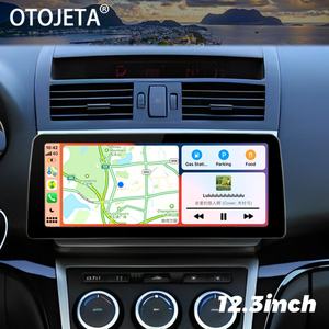 Lecteur vidéo de voiture Android 13 avec écran 12,3 pouces 1920*720, autoradio stéréo pour Mazda 6 2007 - 2012, GPS, multimédia, Carplay, unité principale - Product Image 1