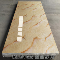 Feuille de marbre imperméable anti-UV en PVC pour panneau mural, armoire de cuisine, décoration intérieure