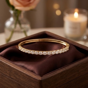 Vintage Style Lab Grown Diamond Tennis <b>Bracelet</b> in 14K Gold Brilliant Cut Claw Setting Fine Jewelry - Product Image 4