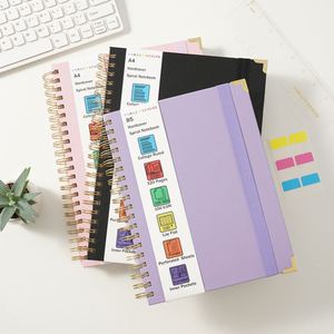 Offre Spéciale – Carnet à spirale A4/B5 en PP, logo imprimé UV, couleur personnalisée, haute qualité, à feuilles mobiles, pour étudiants - Product Image 1