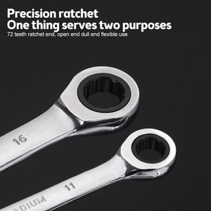 10mm Metric Ratcheting Combination Wrench CRV Steel Box <strong>End</strong> Head 72-tooth Ratchet Wrench <strong>Spanner</strong> - Product Image 3