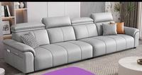 Direkt vom Hersteller: Trendiges Wohnzimmer-Sofa mit Drei Sitzen aus Stoff oder Kunstleder