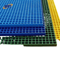 Plateforme de sol industrielle légère, couleur personnalisée, antidérapante, en fibre de verre (FRP/GRP), grille moulée, fournie directement par l'usine