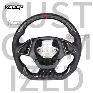 Volant de course personnalisé en Alcantara et fibre de carbone pour Chevrolet Camaro <span class=keywords><strong>Corvette</strong></span> Cabriolet - Product Image 1