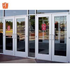 Porte de vitrine en aluminium avec panneau de verre Entrée commerciale - Product Image 6